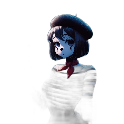 mask, robot, face, creature, concept art, anime, pixel art, 3d render transparent PNG cut-out