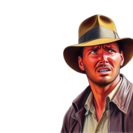 hat, face, photorealistic, oil painting, concept art, comic book art, dramatic, scene transparent PNG cut-out