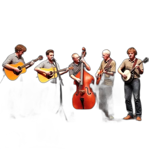 concept art, first, image, shows, group, five, male, musicians transparent PNG cut-out