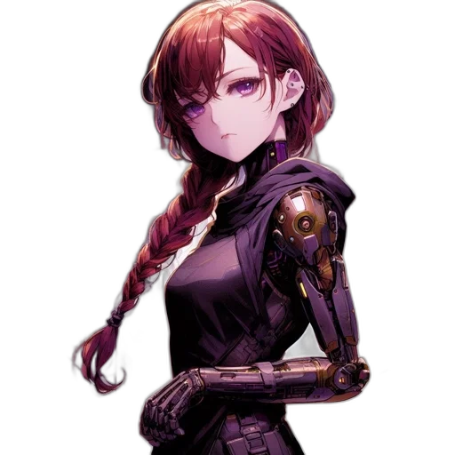 robot, weapon, staff, sword, cyberpunk, concept art, pixel art, fantasy art transparent PNG cut-out