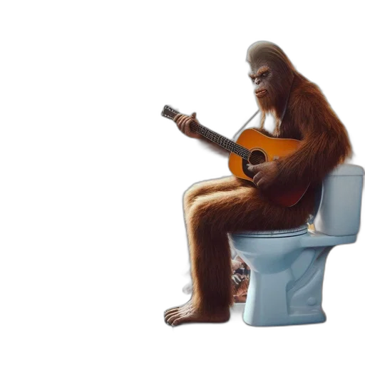 animal, furniture, creature, concept art, 3d render, photorealistic, anthropomorphic, sasquatch transparent PNG cut-out