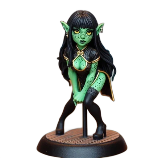 jewelry, fantasy art, concept art, 3d render, miniature, figurine, fantastical, creature transparent PNG cut-out