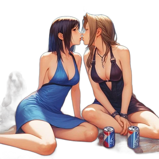 dress, bottle, concept art, photorealistic, fantasy art, anime, neon lights, beach transparent PNG cut-out