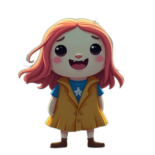 jacket, staff, creature, face transparent PNG cut-out