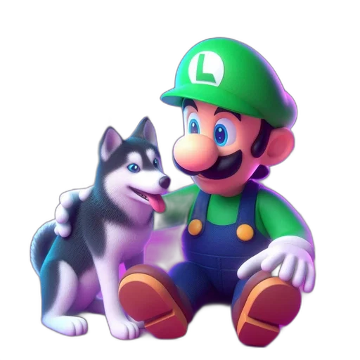 animal, creature, staff, hat, 3d render, concept art, pixel art, fantasy art transparent PNG cut-out
