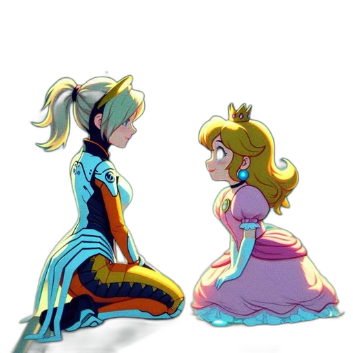 dress, robot, crown, concept art transparent PNG cut-out