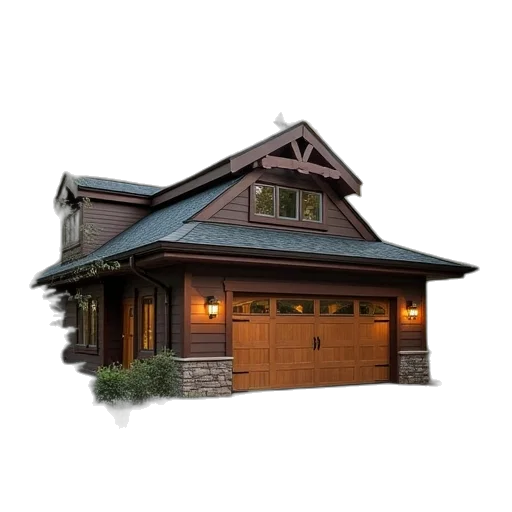 building, 3d render, photorealistic, earth tones, pdf, image, free, garage transparent PNG cut-out
