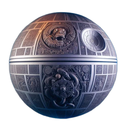 mask, 3d render, photorealistic, outer space, anotherworldly, celestial, orb, melds transparent PNG cut-out