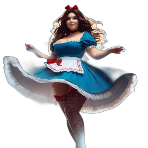 dress, concept art, 3d render, fantasy art, photorealistic, woman, dressed, blue transparent PNG cut-out