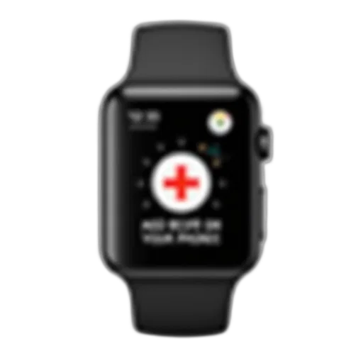 smartwatch, black, strap, displayed, against, white, background, watch transparent PNG cut-out