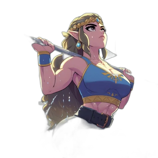 staff, weapon, crown, sword, concept art, fantasy art, pixel art, comic book art transparent PNG cut-out