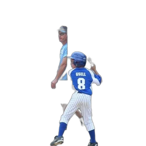 young, baseball, player, number transparent PNG cut-out