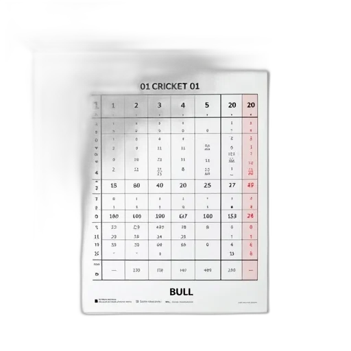whiteboard, cricket, scorecard, displayed, has, header, reads, below transparent PNG cut-out
