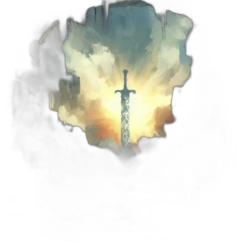 sword, staff, weapon, crown, concept art, watercolor, fantasy art, pixel art transparent PNG cut-out