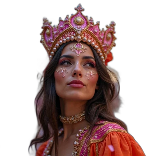 crown, jewelry, mask, face transparent PNG cut-out