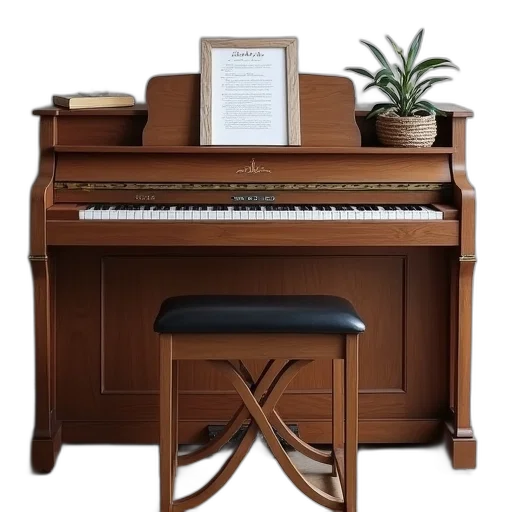 furniture, piano, stands, stool transparent PNG cut-out