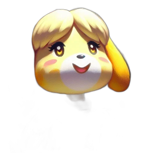 staff, animal, face, mask, 3d render, pixel art, concept art, anime transparent PNG cut-out