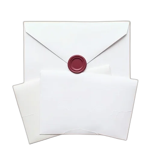 jewelry, crown, mask, 3d render, white, envelope, maroon, graduation transparent PNG cut-out