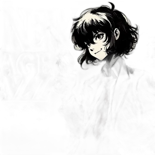 face, mask, weapon, creature, anime, concept art, comic book art, cartoon transparent PNG cut-out