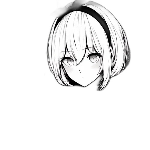 mask, face, hair, hat, anime, cartoon, pixel art, photorealistic transparent PNG cut-out