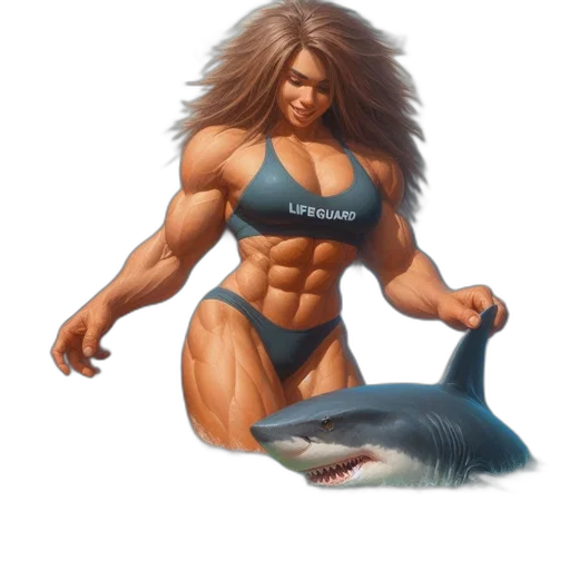 animal, creature, concept art, photorealistic, fantasy art, comic book art, underwater, lifeguard transparent PNG cut-out