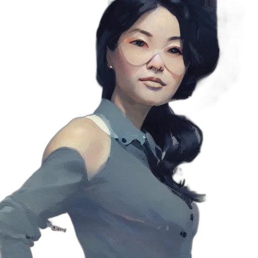 staff, face, dress, robot transparent PNG cut-out