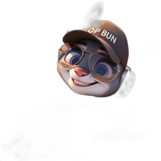 hat, mask, face, animal, 3d render, photorealistic, concept art, cartoon transparent PNG cut-out