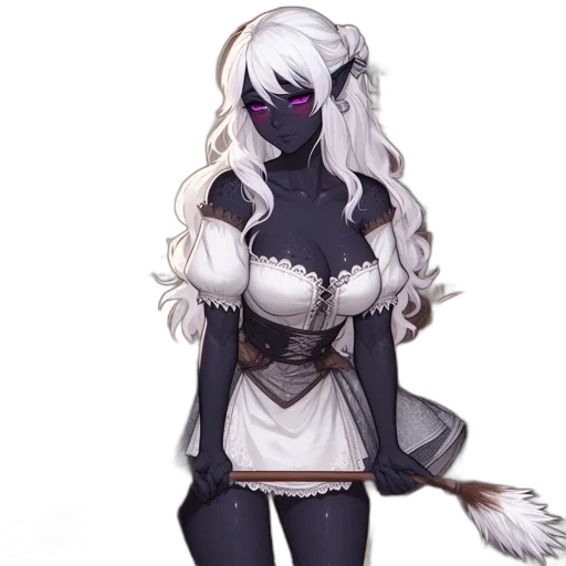 staff, mask, dress, dragon, fantasy art, concept art, pixel art, anime transparent PNG cut-out