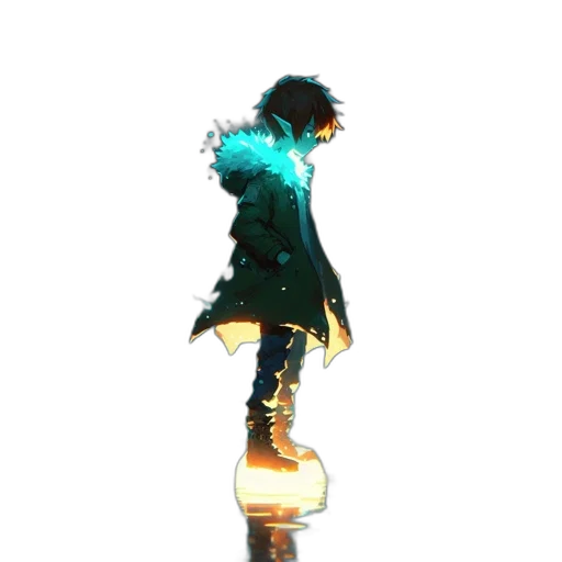 bottle, robot, staff, sword, 3d render, concept art, pixel art, anime transparent PNG cut-out