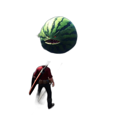creature, mask, weapon, umbrella, concept art, pixel art, 3d render, fantasy art transparent PNG cut-out