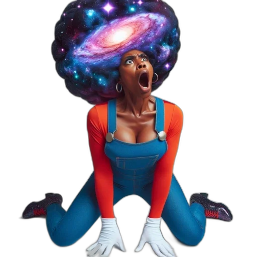 crown, staff, concept art, comic book art, fantasy art, cartoon, outer space, person transparent PNG cut-out
