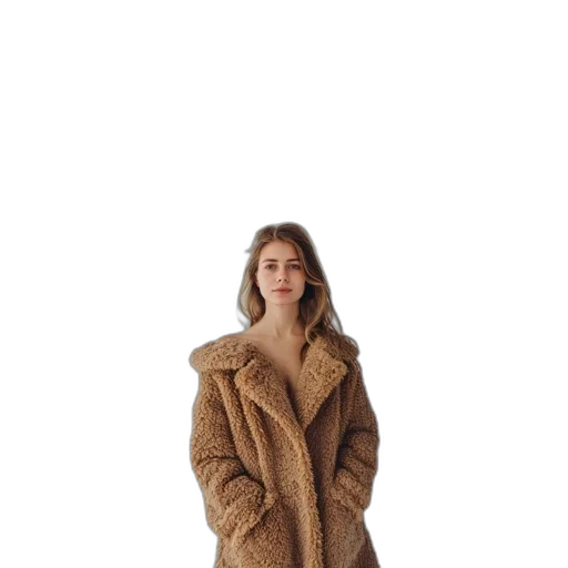 jacket, dress, hair, hat transparent PNG cut-out