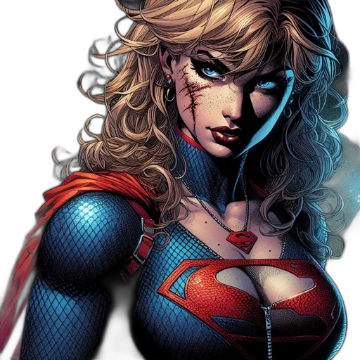 comic book art, concept art, fantasy art, cartoon, female, character, blonde, hair transparent PNG cut-out