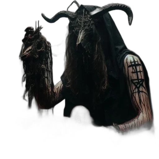 creature, animal, mask, staff, concept art, fantasy art, 3d render, photorealistic transparent PNG cut-out