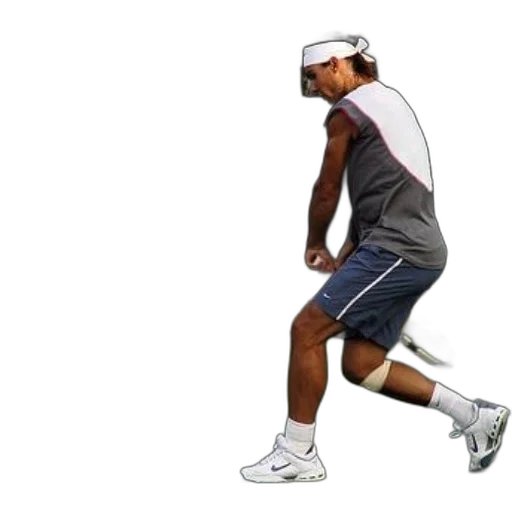 tennis, player, action, court, wearing, white, headband, nike transparent PNG cut-out