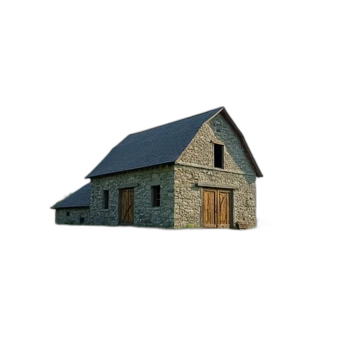 building, furniture, 3d render, photorealistic, concept art, pixel art, rustic, stone transparent PNG cut-out