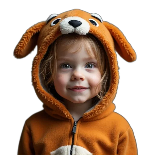 animal, face, jacket, hat transparent PNG cut-out
