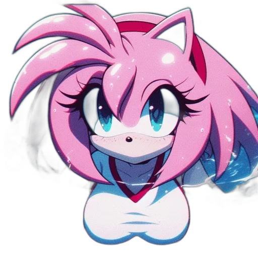 creature, staff, animal, anime, pixel art, vaporwave, concept art, animated transparent PNG cut-out