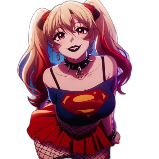 dress, face, anime, cartoon, pixel art, comic book art, colorful, animated transparent PNG cut-out