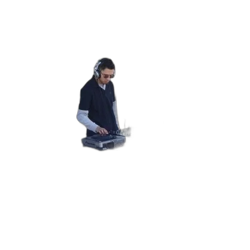 staff, robot, jacket, pixel art transparent PNG cut-out