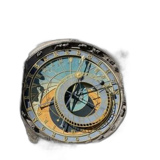 jewelry, outer space, detailed, astronomical, clock, intricate, carvings, statues transparent PNG cut-out