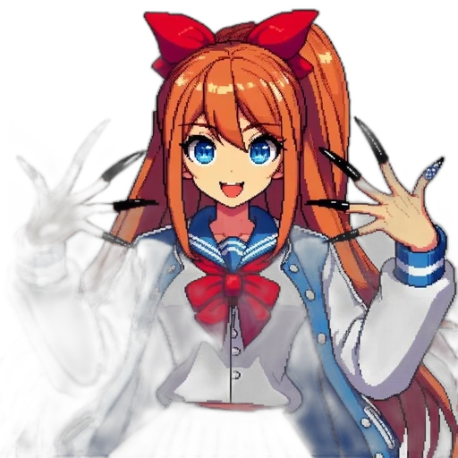 staff, weapon, jacket, animal, anime, pixel art, cartoon, concept art transparent PNG cut-out