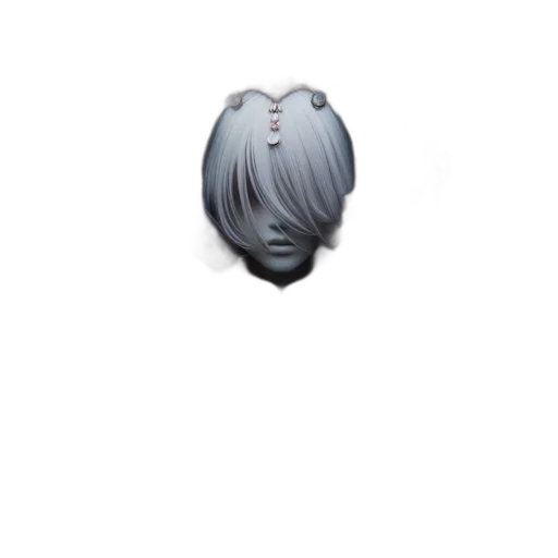 mask, hair, face, creature transparent PNG cut-out