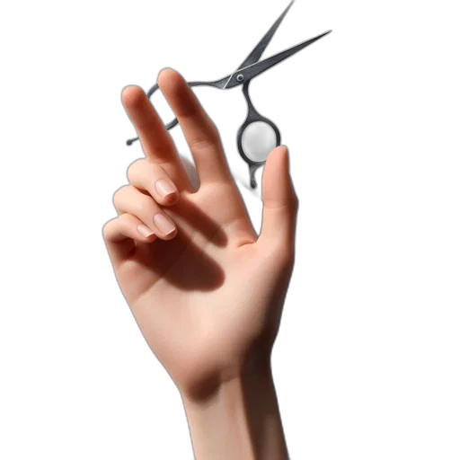 hair, staff, weapon, umbrella, 3d render, photorealistic, concept art, isolated transparent PNG cut-out