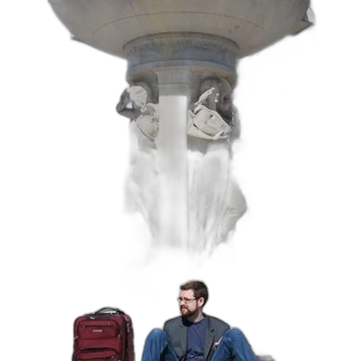 jacket, umbrella, bottle, weapon, concept art, photorealistic, 3d render, fog transparent PNG cut-out