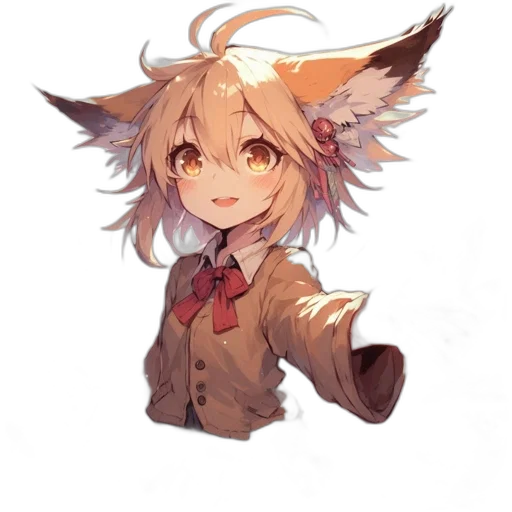 staff, creature, animal, mask, anime, watercolor, pixel art, fantasy art transparent PNG cut-out