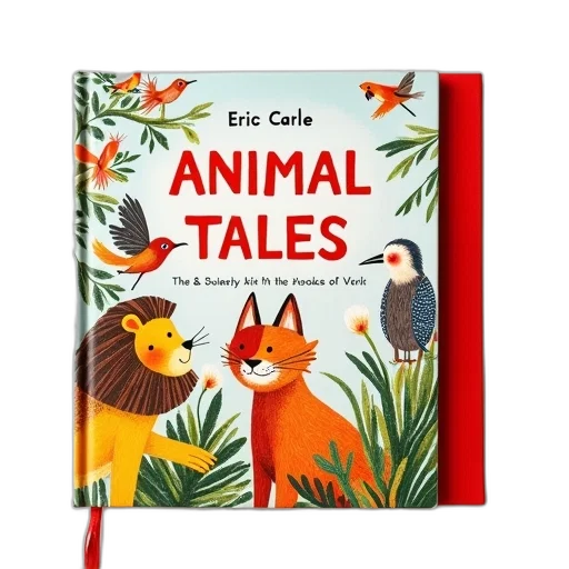 children, book, titled, animal, tales, eric, carle, featuring transparent PNG cut-out
