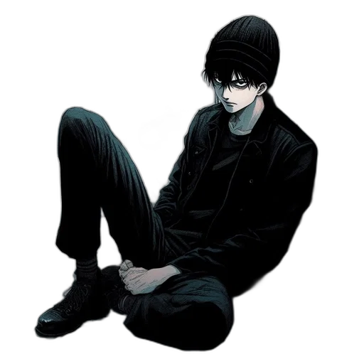 jacket, hat, mask, creature, concept art, comic book art, pixel art, cartoon transparent PNG cut-out