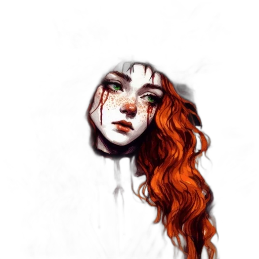face, mask, dress, crown, fantasy art, photorealistic, watercolor, concept art transparent PNG cut-out