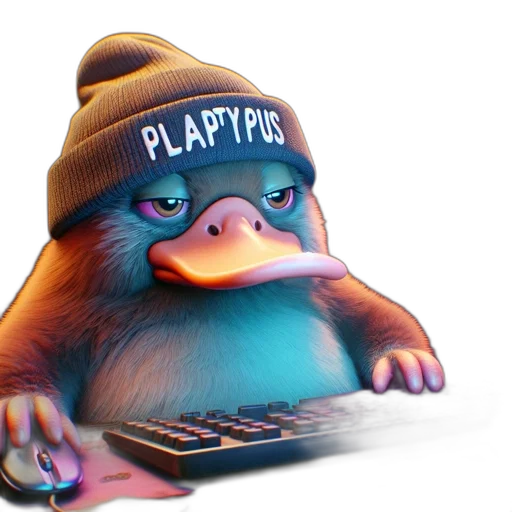 hat, creature, animal, jacket, 3d render, concept art, vaporwave, photorealistic transparent PNG cut-out
